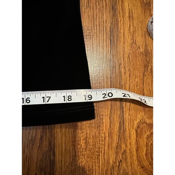 AB Studios Women's Velvet 3/4 Sleeve Top – Black – Size Large Elevated Casual - Picture 6 of 8